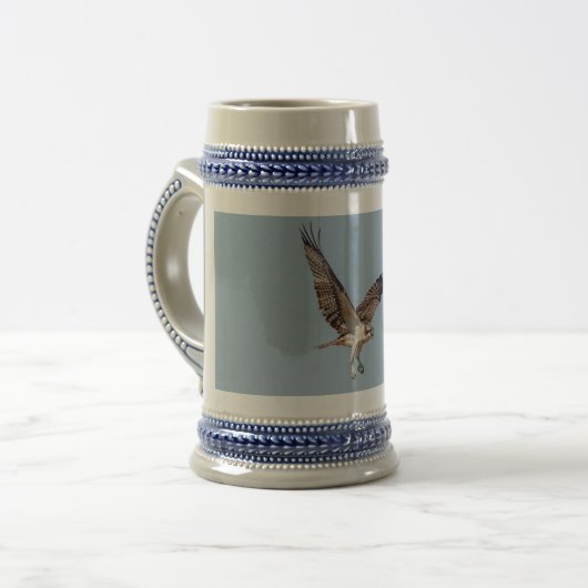 Juvenile Osprey tijdens de vlucht Bierpul (Voorkant links)