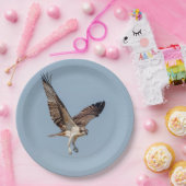 Juvenile Osprey tijdens de vlucht Papieren Bordje (Feest)