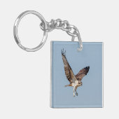 Juvenile Osprey tijdens de vlucht Sleutelhanger (Voorkant Links)