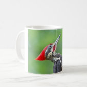 Juvenile pileated Woodpecker Profile Gifts Apparel Koffiemok (Voorkant links)