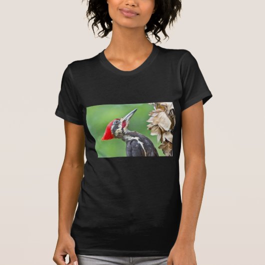 Juvenile pileated Woodpecker Profile Gifts Apparel T-shirt (Voorkant)