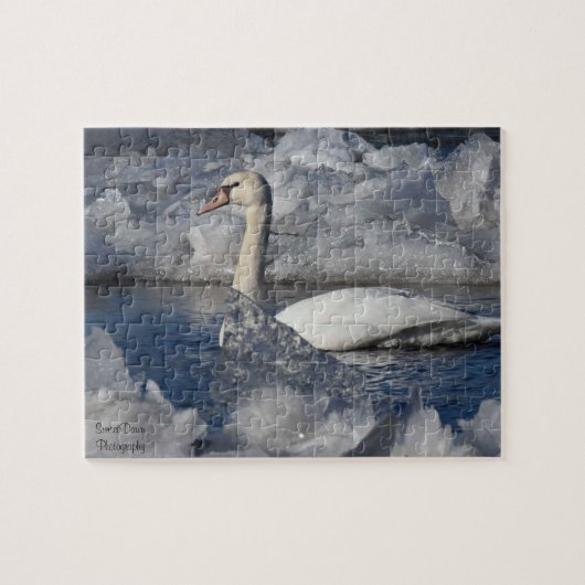 Juvenile Swan in de rivier de Icey Legpuzzel (Horizontaal)