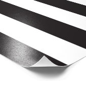 Juventus Torino strepen football club Italië zwart Foto Afdruk (Hoek)