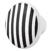 Juventus Torino strepen football club Italië zwart Keramische Knop (Rechts)