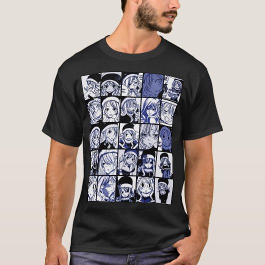 Juvia Lockser - Fairy tail Collage T-shirt (Voorkant)