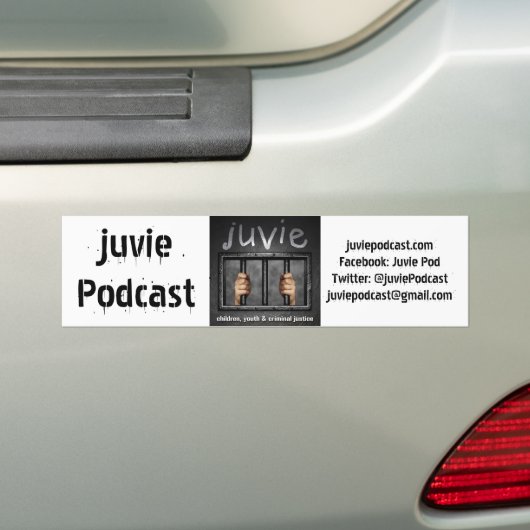 juvie Logo Bumpersticker (Op auto)
