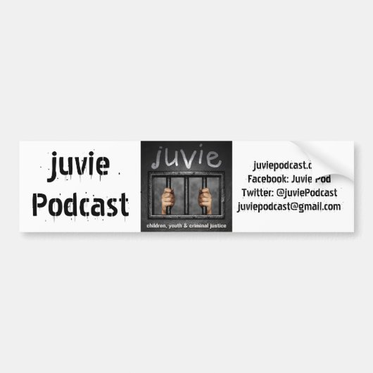 juvie Logo Bumpersticker (Voorkant)