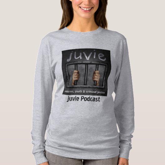juvie Logo Long-Sleeved T-Shirt Grey (Voorkant)
