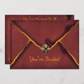 Juweel Bourgondië Feest Uitnodiging (Voorkant / Achterkant)