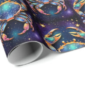 Juweel Galaxy Zodiac Cancer Cadeaupapier (Rol Hoek)