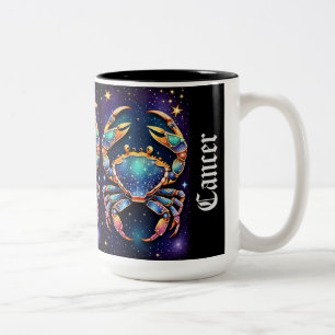 Juweel Galaxy Zodiac Cancer Tweekleurige Koffiemok