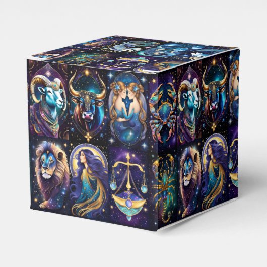 Juweel Galaxy Zodiac Cube Bedankdoosjes (Voorkant Zijde)