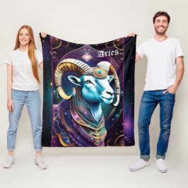 Juweel Galaxy Zodiac Ram Fleece Deken