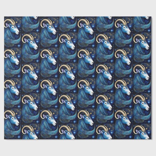 Juweel Galaxy Zodiac Steenbok Cadeaupapier (Vlak)