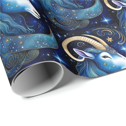 Juweel Galaxy Zodiac Steenbok Cadeaupapier (Rol Hoek)