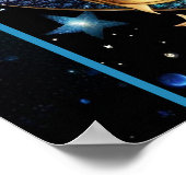 Juweel Galaxy Zodiac Vissen Poster (Hoek)