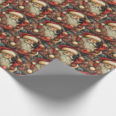 Juweel getint Art Nouveau Santa Cadeaupapier (Hoek)