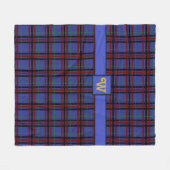 Juweel getinte geruite fleece deken (Voorkant (Horizontaal))
