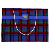 Juweel getinte geruite geschenktas large cadeautasje (Achterkant)