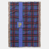 Juweel getinte geruite werpdeken deken (Voorkant Verticaal)