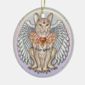 Juweel Kat Gargouille Keramisch Ornament (Links)