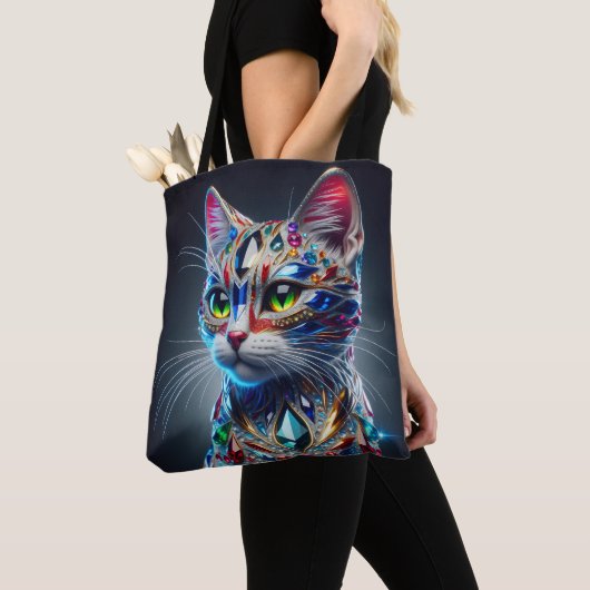 Juweel Kat Tote Bag (Dichtbij)