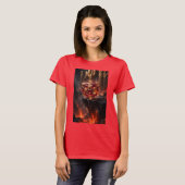 Juweel Kubus op de Vulkanische Afgrond T-shirt (Voorkant volledig)