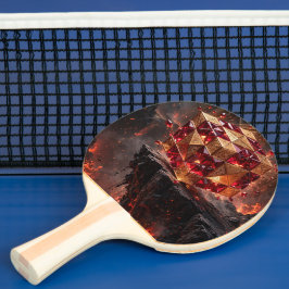 Juweel Kubus op de Vulkanische Afgrond Tafeltennisbatje