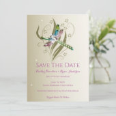 Juweel Libel Save The Date Aankondiging (Staand voorkant)