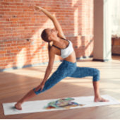 Juweelgekleurde Waterverf Kikker Yogamat