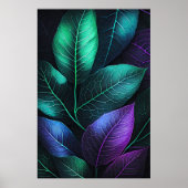 Juweeltint bladeren IV Poster (Voorkant)