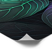 Juweeltint bladeren poster (Hoek)