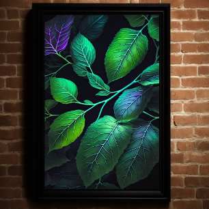 Juweeltint bladeren poster