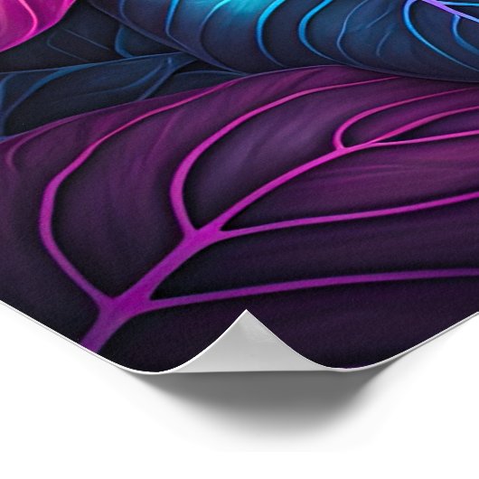 Juweeltint bladeren VI Poster (Hoek)