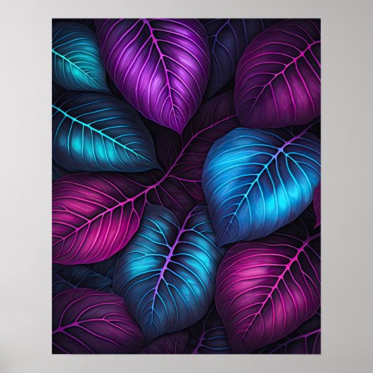 Juweeltint bladeren VI Poster (Voorkant)