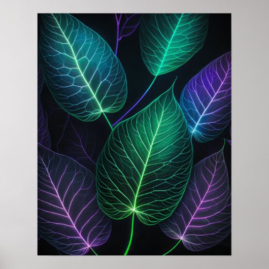 Juweeltint bladeren VI Poster (Voorkant)