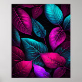 Juweeltint bladeren VII Poster (Voorkant)