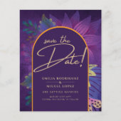 Juweeltonen Pruim Paars Bes Goud Bruiloft (Voorkant)