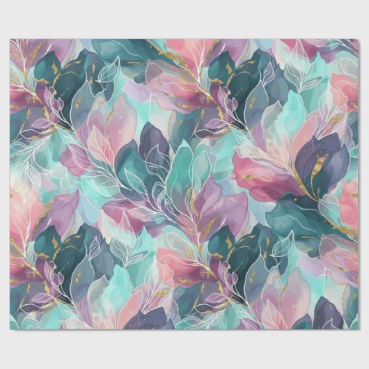 Juweeltoon Bloem Cadeaupapier (Vlak)