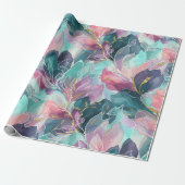 Juweeltoon Bloem Cadeaupapier (Uitgerold)