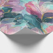 Juweeltoon Bloem Cadeaupapier (Hoek)