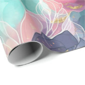 Juweeltoon Bloem Cadeaupapier (Rol Hoek)