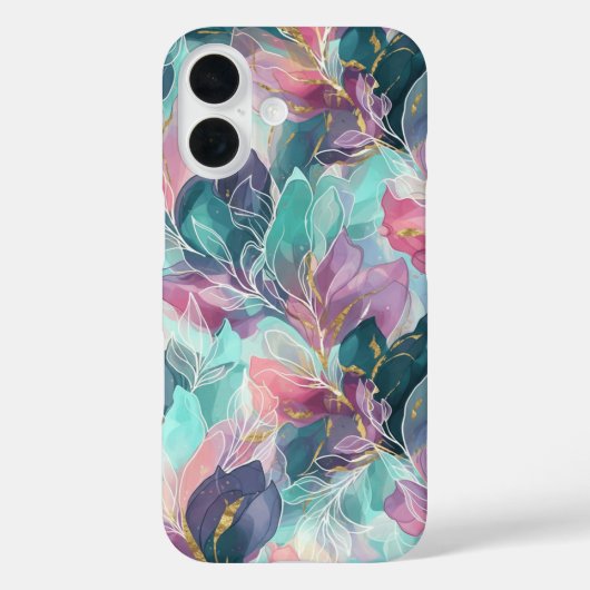Juweeltoon Bloemmotief Case-Mate iPhone Case (Achterkant)