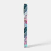 Juweeltoon Bloemmotief iPhone 15 Case (Linkerkant)