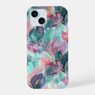 Juweeltoon Bloemmotief iPhone 15 Case