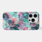 Juweeltoon Bloemmotief iPhone Hoesje (Achterkant horizontaal)
