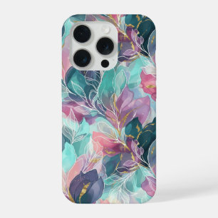 Juweeltoon Bloemmotief iPhone 15 Pro Case