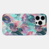 Juweeltoon Bloemmotief iPhone Hoesje (Achterkant horizontaal)