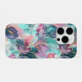 Juweeltoon Bloemmotief iPhone Hoesje (Achterkant horizontaal)