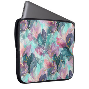 Juweeltoon Bloemmotief Laptop Sleeve